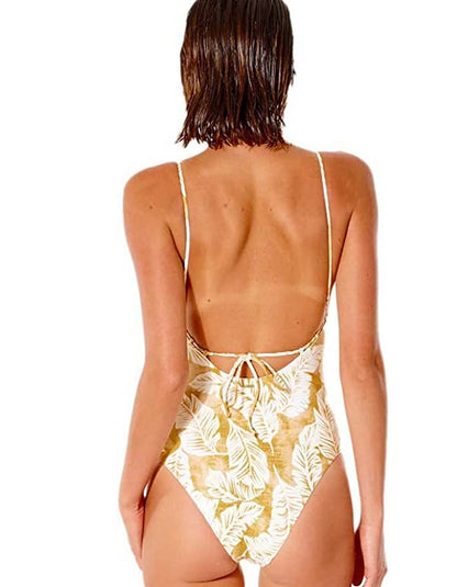 RIP CURL SUMMER PALM ONE PIECE HONEY