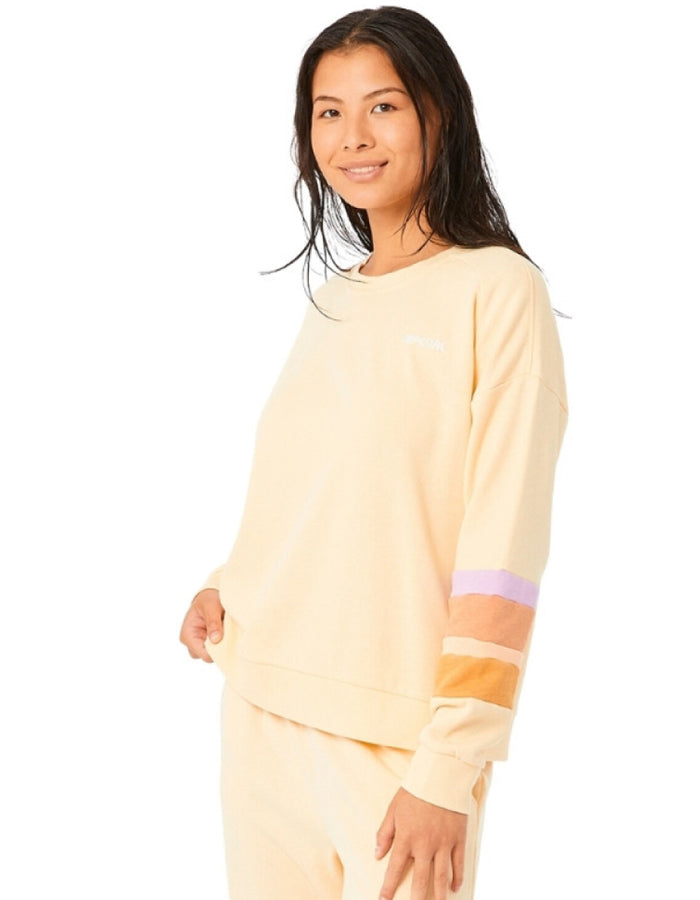 RIP CURL SUNDAY SWELL CREW FLEECE BEIGE