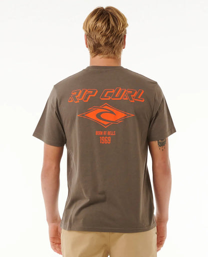 RIP CURL FADE OUT ICON TEE ROCK