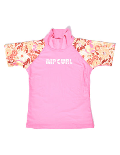 RIP CURL GIRLS 0-6 SHORT SLEEVE UUV50+ TEE