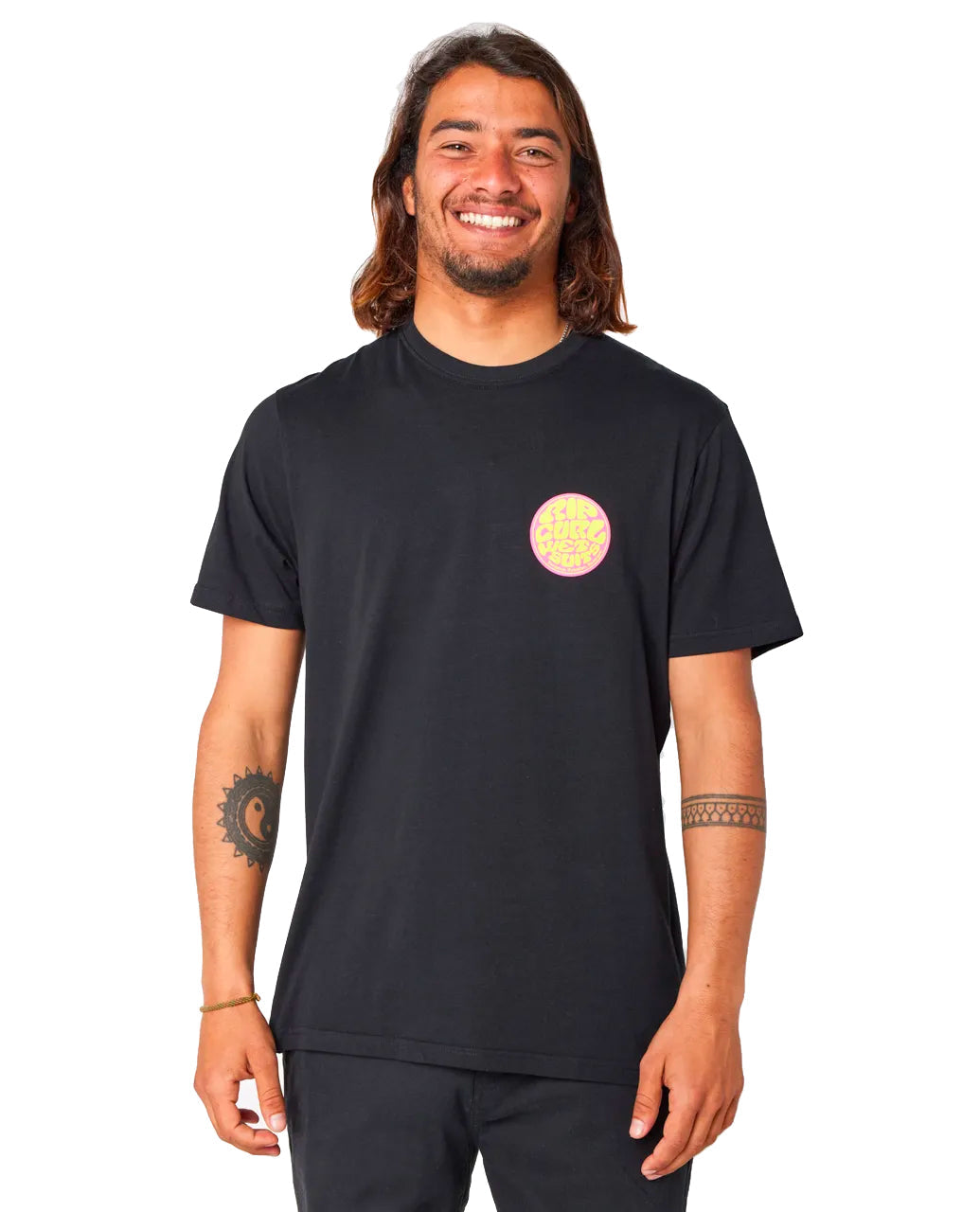 RIP CURL PASSAGE SHORT SLEEVE TEE BLACK