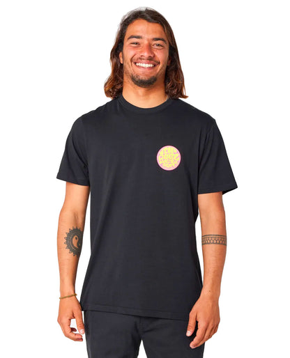 RIP CURL PASSAGE SHORT SLEEVE TEE BLACK