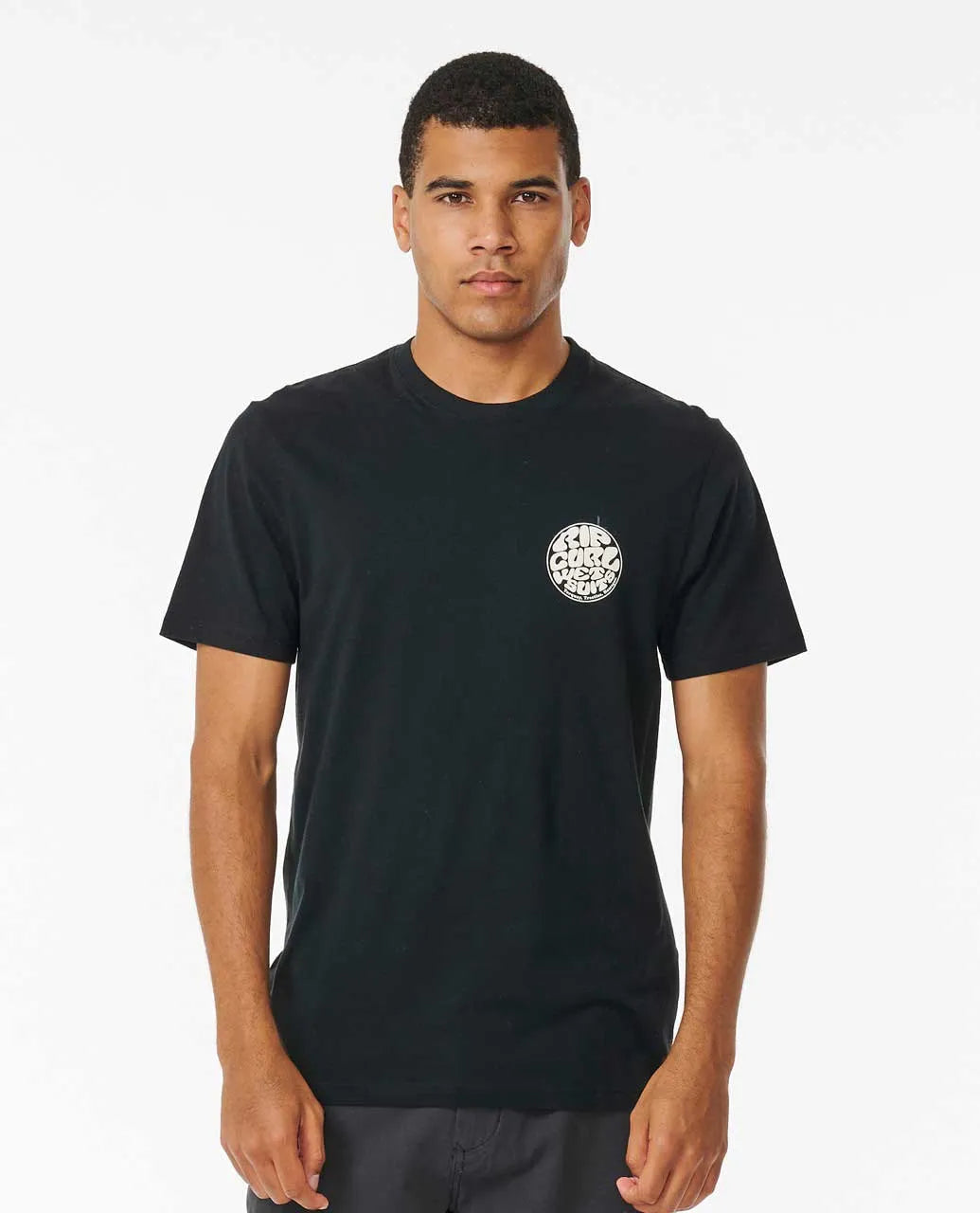 RIP CURL WETSUIT ICON TEE WASHED BLACK
