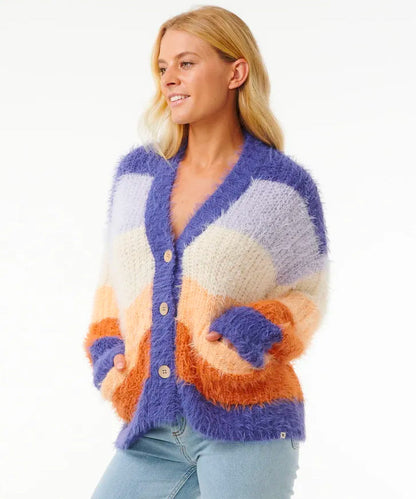 RIP CURL THE SEARCH STRIPE CARDIGAN