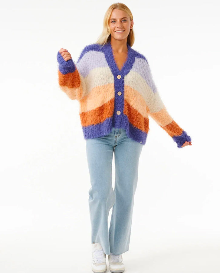 RIP CURL THE SEARCH STRIPE CARDIGAN