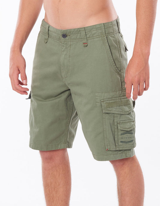 RIP CURL TRAIL CARGO WALKSHORTS 20" MID GREEN