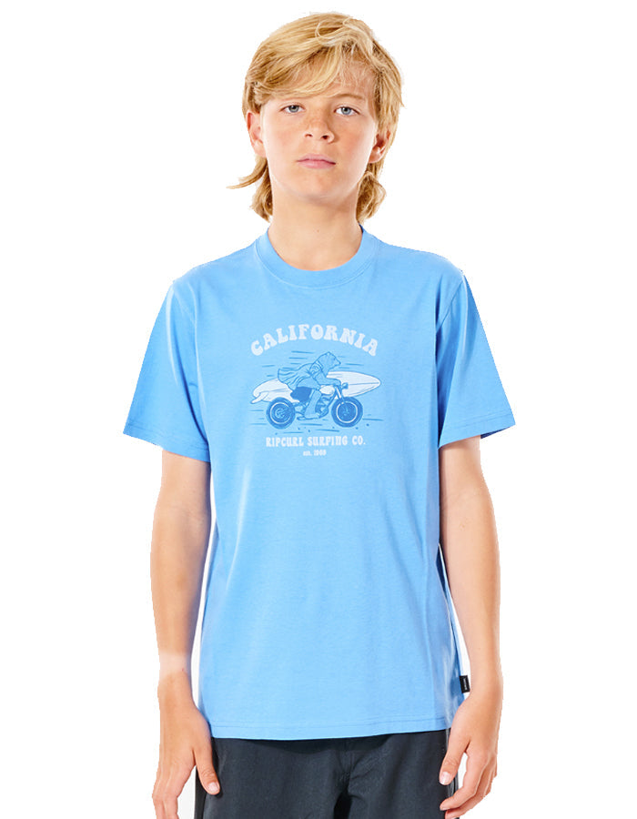RIP CURL TUCKITO TEE BOY ELECTRIC BLUE