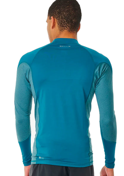 RIP CURL WAVES UV LONG SLEEVE RASH VEST DEEP BLUE